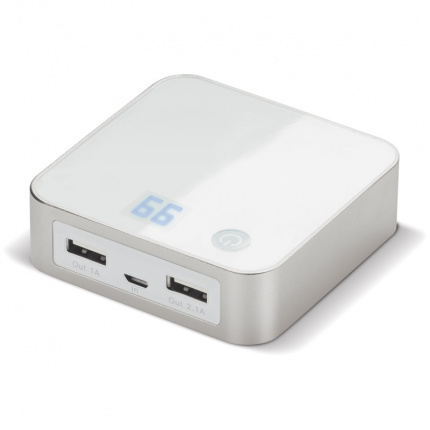 Powerbank quadratisch 6000mah - Topgiving