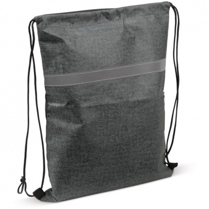 Kordelzugtasche mit reflexstreifen 80g/m² - Topgiving