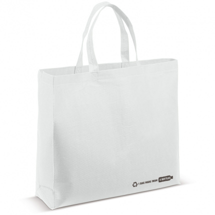 Tasche r-pet weiß 100g/m² - Topgiving