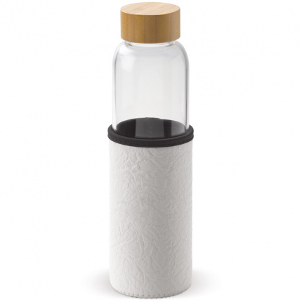 Wasserflasche aus glas mit hülsev 550ml - Topgiving