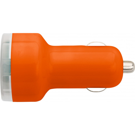Usb-kfz ladestecker 'duo' aus kunststoff - Topgiving