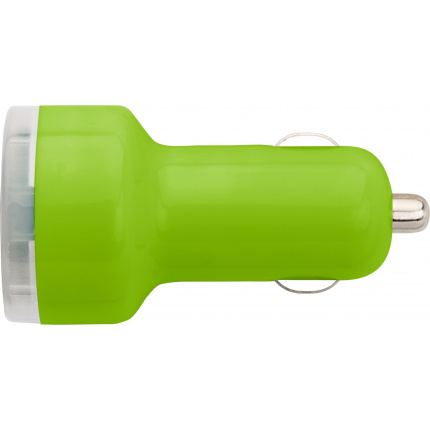 Usb-kfz ladestecker 'duo' aus kunststoff - Topgiving