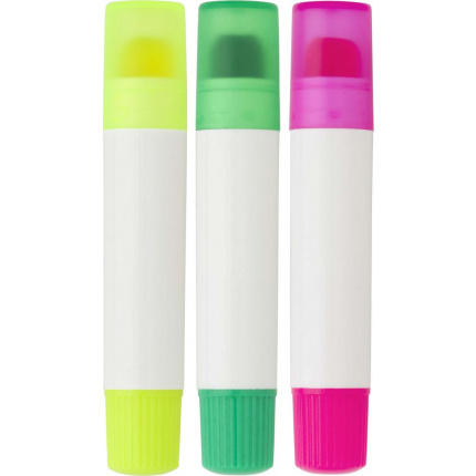 Textmarker-set 'basic' aus kunststoff - Topgiving