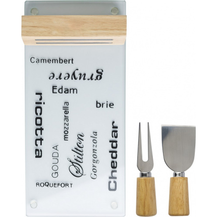 Käsebrett 'modern art' aus holz/glas - Topgiving