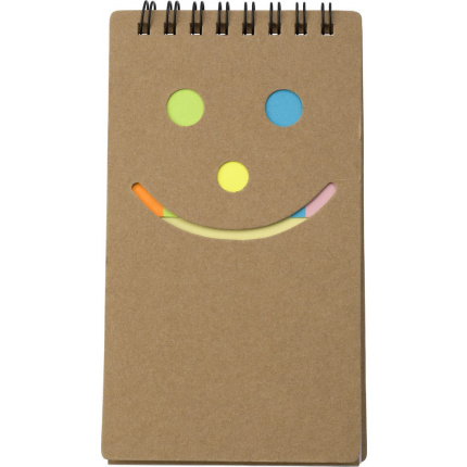 Notizbuch 'happy face' aus karton - Topgiving