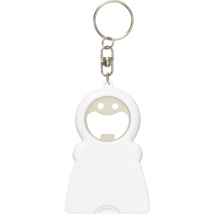 2-in-1 flaschenöffner 'happy face' aus kunststoff - Topgiving