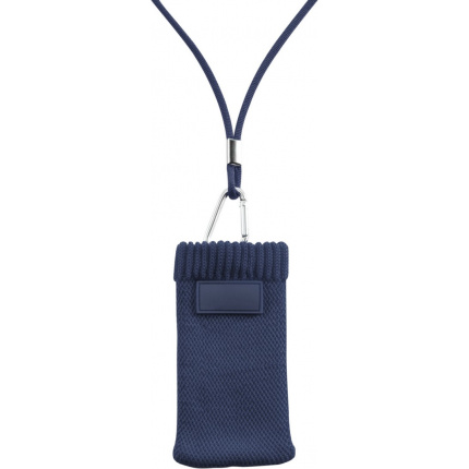 Handyhalter im socken-design aus polyester inklusive kordel mit sicherheitsverschluss - Topgiving