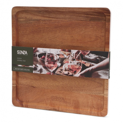 Senza acacia serving tray square - Topgiving