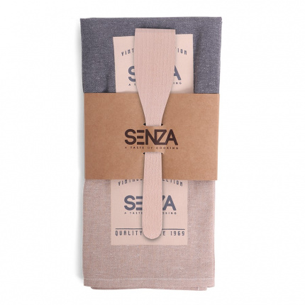 Senza tea towels with spatula - Topgiving