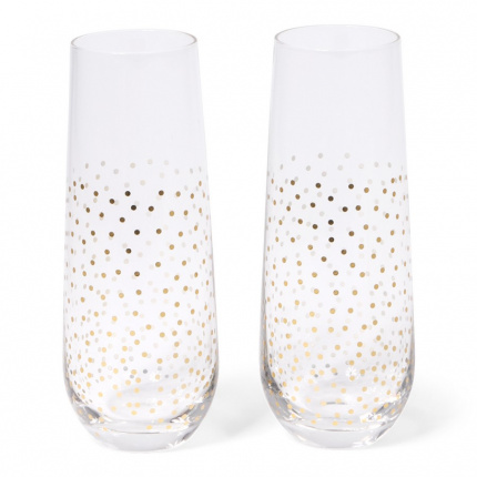 Senza set of two champagne glasses - Topgiving