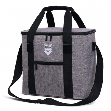 Vintage twin tone cooler bag - Topgiving