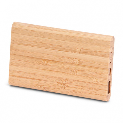 Brainz powerbank bamboo - Topgiving
