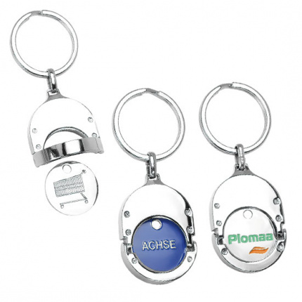 Chiphalter und 1 euro chip aus metall - Topgiving