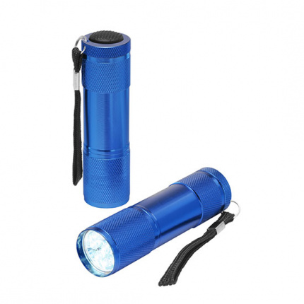 Aluminium-taschenlampe, 9 led (weiß) - Topgiving