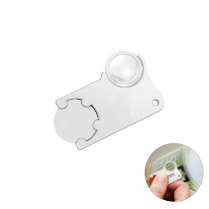 Chiphalter mit 1 euro chip und lupe - Topgiving