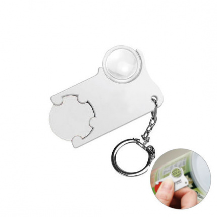 Chiphalter mit 1 euro chip und lupe - Topgiving
