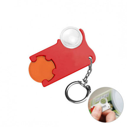 Chiphalter mit 1 euro chip und lupe - Topgiving