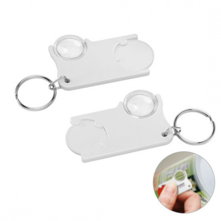 Chiphalter mit 1 euro chip und lupe - Topgiving