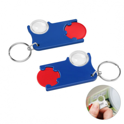 Chiphalter mit 1 euro chip und lupe - Topgiving