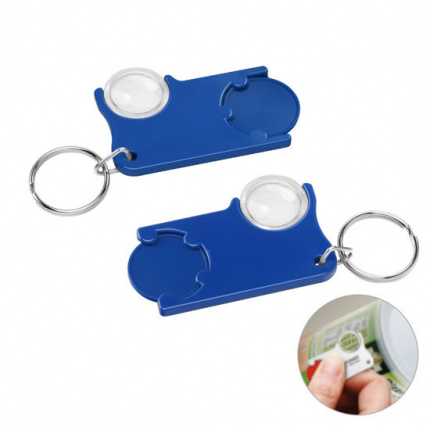 Chiphalter mit 1 euro chip und lupe - Topgiving
