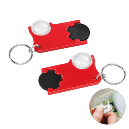 Chiphalter mit 1 euro chip und lupe - Topgiving