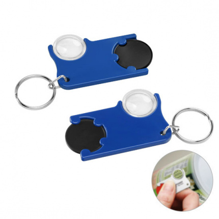 Chiphalter mit 1 euro chip und lupe - Topgiving