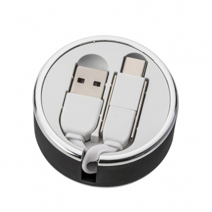 3-in-1 ladekabel mit aufroller - Topgiving