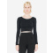 Ama top crop cot/spandex ls for her - Topgiving