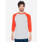 Ama t-shirt pol/cot 3/4 raglan sleeve - Topgiving