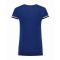 L&s t-shirt double-v cot/elast ss for her - Topgiving