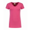 L&s t-shirt v-neck cot/elast ss for her - Topgiving