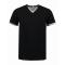 L&s t-shirt double-v cot/elast ss for him - Topgiving