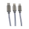 Braided cable 3-in-1 ladekabel - Topgiving