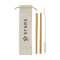 Eco bamboe straw set bambus-strohhalme - Topgiving