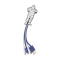 Custom made cable bunch 4-in-1 ladekabel - Topgiving