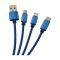 Braided cable 4-in-1 ladekabel - Topgiving