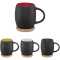 Hearth 400 ml Keramiktasse mit Holz Deckel & Untersetzer - Topgiving