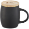 Hearth 400 ml Keramiktasse mit Holz Deckel & Untersetzer - Topgiving