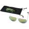 Aviator Sonnenbrille mit farbigen Spiegelgläsern - Topgiving