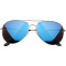 Aviator Sonnenbrille mit farbigen Spiegelgläsern - Topgiving