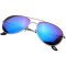Aviator Sonnenbrille mit farbigen Spiegelgläsern - Topgiving