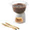 Belgium Schokoladenfondue-Set aus Glas - Topgiving