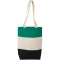 Colour block baumwoll tragetasche - Topgiving
