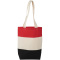 Colour block baumwoll tragetasche - Topgiving