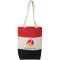 Colour block baumwoll tragetasche - Topgiving