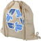 Pheebs Rucksack mit Kordelzug aus recycelter Baumwolle, 210 g/m² - Topgiving