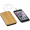 Future 6.000 mAh kabellose Powerbank mit Ladefunktion aus Bambus/Stoff - Topgiving