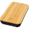 Future 6.000 mAh kabellose Powerbank mit Ladefunktion aus Bambus/Stoff - Topgiving