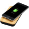 Future 6.000 mAh kabellose Powerbank mit Ladefunktion aus Bambus/Stoff - Topgiving