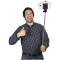 Wire ausziehbarer selfie-stick - Topgiving